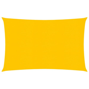 Toldo de vela rectangular HDPE amarillo 160 g/m² 3.5x4.5 m D