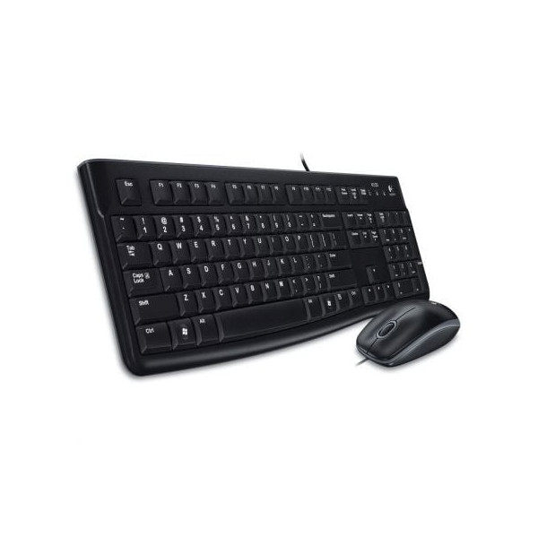 Teclado e mouse Logitech Desktop Mk120 preto D