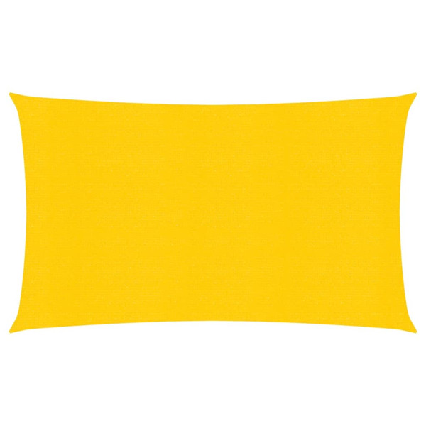 Toldo de vela HDPE amarelo 160 g/m² 2,5x5 m D