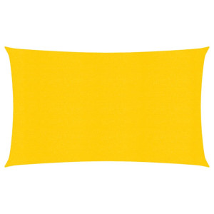 Toldo de vela rectangular HDPE amarillo 160 g/m² 4x7 m D