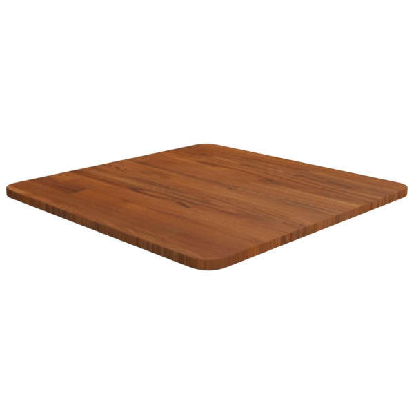 Tablero de mesa cuadrada madera roble marrón oscuro 50x50x1.5cm D