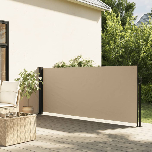 Toldo lateral retráctil beige 120x300 cm D