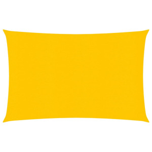 Toldo de vela rectangular HDPE amarillo 160 g/m² 2x3 m D