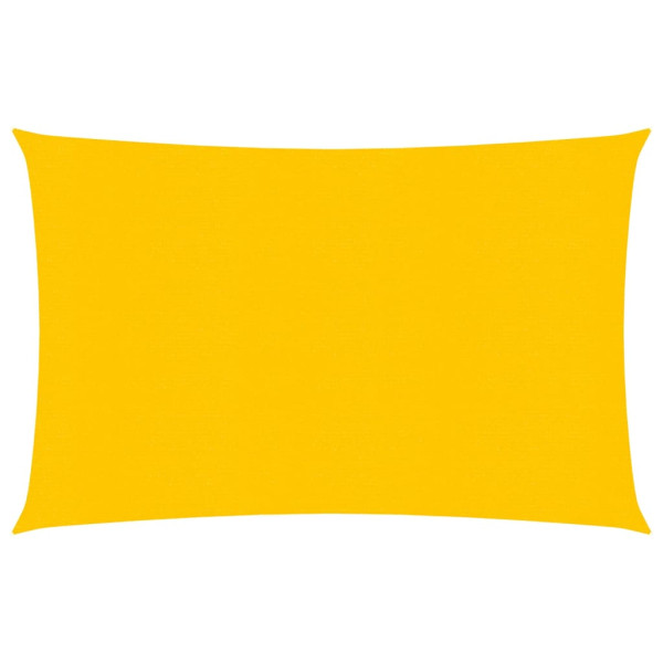 Toldo de vela rectangular HDPE amarillo 160 g/m² 2x3 m D