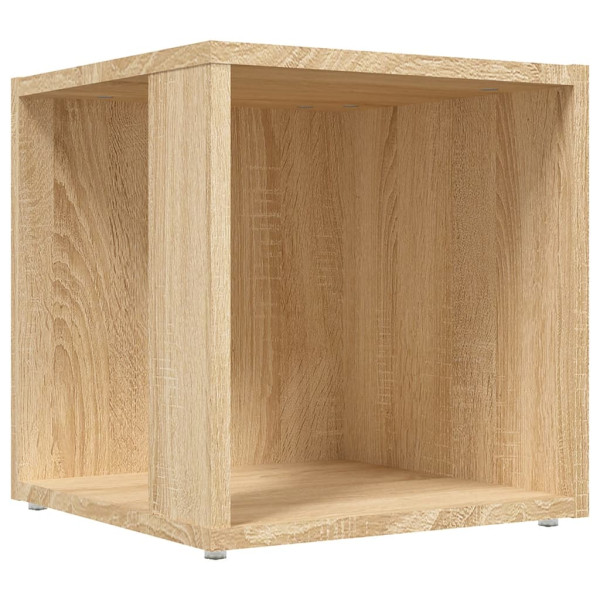 Mesa auxiliar madera contrachapada roble Sonoma 33x33x34.5 cm M 2