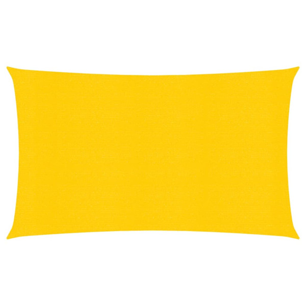 Toldo de vela HDPE amarillo 160 g/m² 2x5 m D