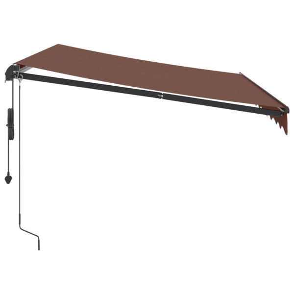 Toldo retráctil automático burdeos 300x250 cm M 4