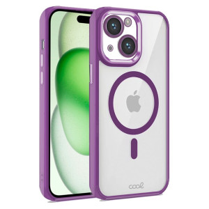 Carcasa COOL para iPhone 15 Plus Magnética Borde Violeta D