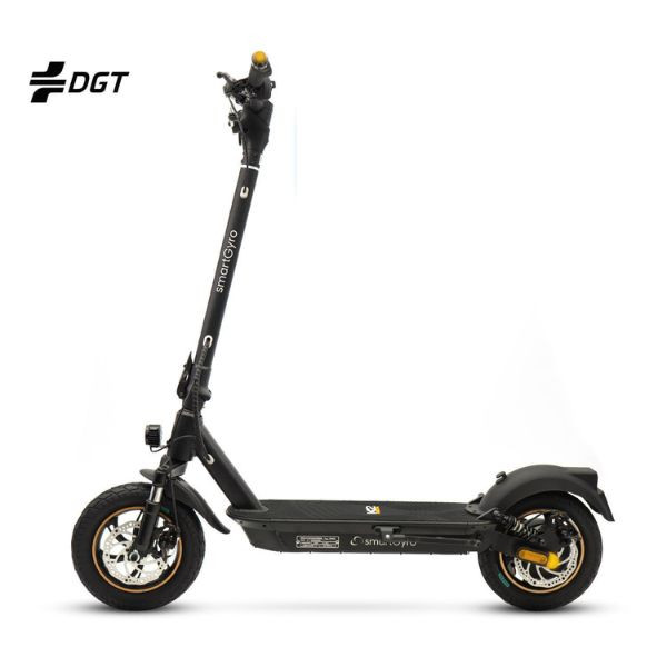 Patinete eléctrico smartgyro k2 pro xl black certificado/ motor 1000w/ ruedas 12'/ 25km/h /autonomía 60km/ negro D