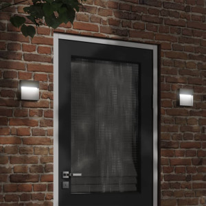 Lámpara de pared LED de exterior aluminio fundido negro D