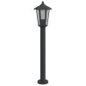 Lámparas de suelo de exterior 3 uds acero inoxidable negro 80cm 4