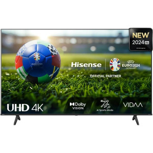 Smart TV HISENSE 43" QLED 4K UHD 43A6N negro D