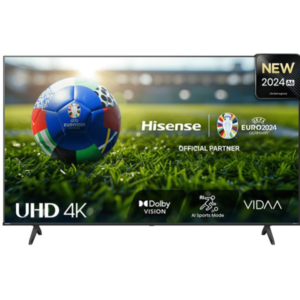 Smart TV HISENSE 50" QLED 4K UHD 50A6N preto D