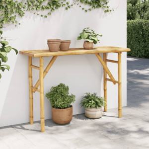 Table bamboo console 115x39x75 cm D