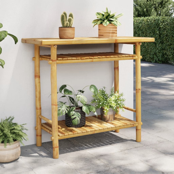 Console de bambu de mesa 90x37x75 cm D