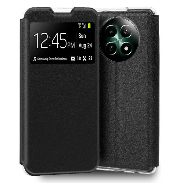 Funda COOL Flip Cover para Realme 12 5G / 12x 5G Liso Negro D