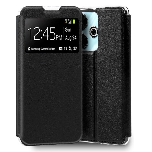 Funda COOL Flip Cover para Xiaomi Redmi 13 Liso Negro D