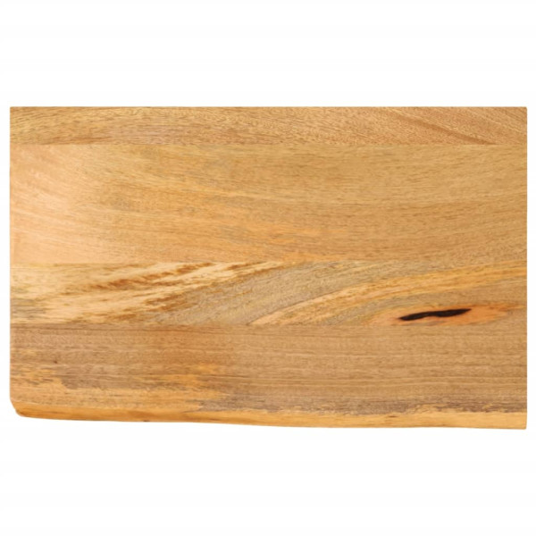 Tablero de mesa borde natural madera maciza mango 50x20x3.8 cm D