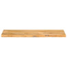 Tablero de mesa borde natural madera maciza mango 100x20x3.8 cm 3