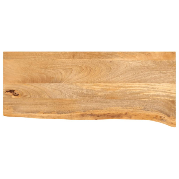 Tablero de mesa borde natural madera maciza mango 70x20x3.8 cm D