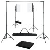 Kit de estudio fotográfico con luces softbox y fondo 1