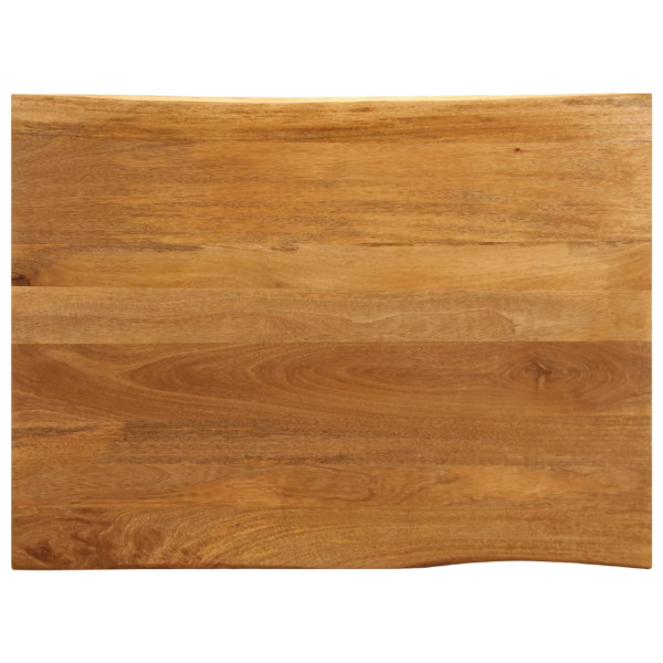 Tablero de mesa borde natural madera maciza mango 110x80x2.5 cm D