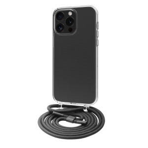 Funda muvit recycletek para apple iphone 15 pro transparente + colgante negro D