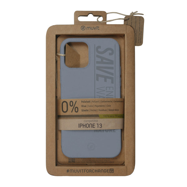 Funda muvit bambootek para maçã iphone 13 cinza D