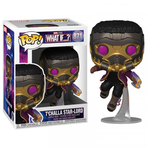 Funko pop maravilhar e se tchalla estrela senhor 55812 D