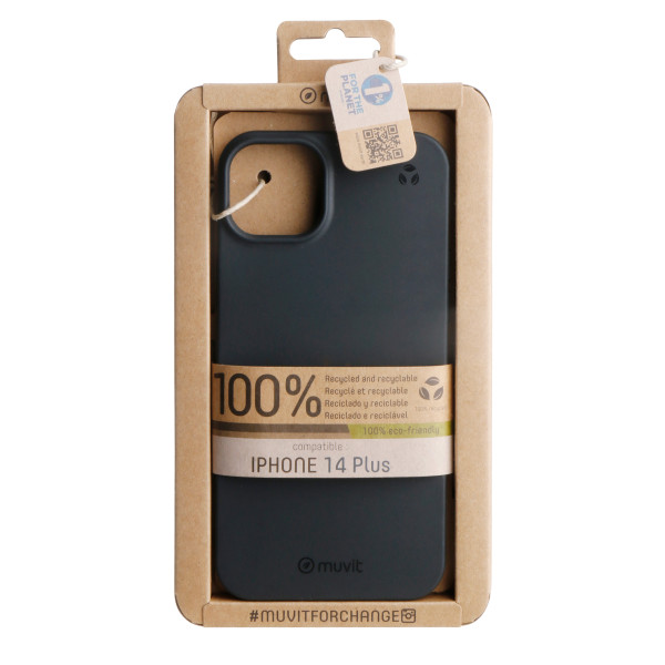 Funda muvit recycletek para iphone de maçã 14 preto D