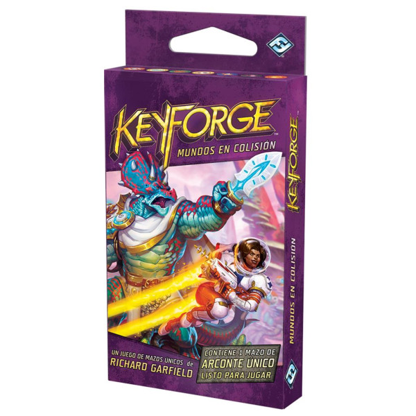 Juego de mesa keyforge mundos en colision mazo pegi 14 D