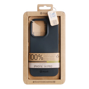 Funda muvit recycletek para apple iphone 14 pro negra D