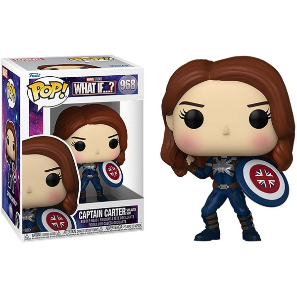 Funko pop marvel what if capitana carter stealth suit 58653 D