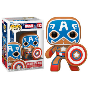 Funko pop maravilha christmas ginger capitão americano 50657 D