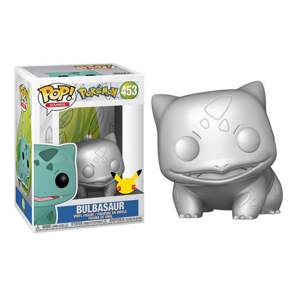 Funko pop jumbo pokemon s6 bulbasaur plateado efecto metalico 10pulgadas edicion especial exclusivo 59874 D