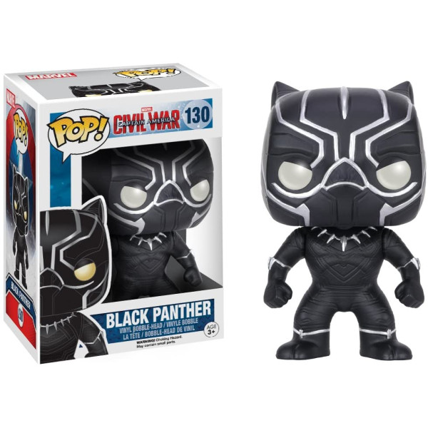 Funko pop maravilha avengers panther preto D