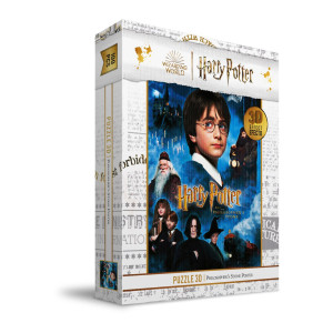 Quebra-cabeça 100 pôster com efeito 3d pedra filosofal harry potter D