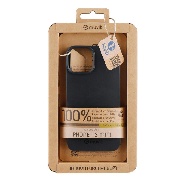 Capa Muvit Recycletek para Apple iPhone 13 Mini Preto D