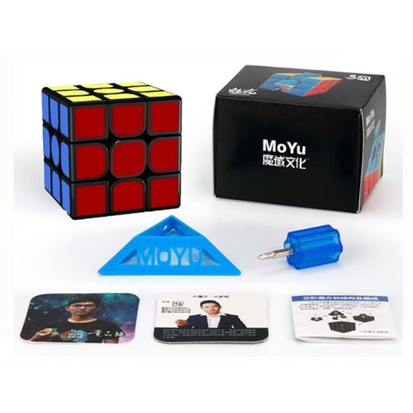 Cubo de rubik moyu meilong 3x3 magnetico negro D