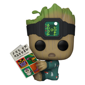 Funko pop maravilhoso guardiões da galáxia groot em pijamas com livro 70651 D