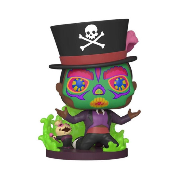 Funko pop disney villanos tiana y el sapo sugar skull facilier base especial D