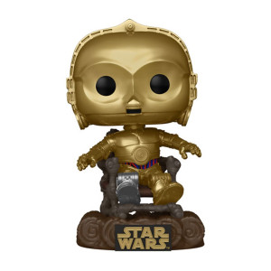 Funko pop star wars retorno del jedi 40 aniversario c - 3po en silla 70744 D