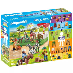 Playmobil my figures rancho caballos D