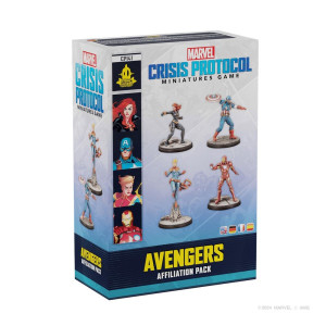 Juego de mesa marvel crisis protocol avengers affiliation pack edad recomendada 14 años D