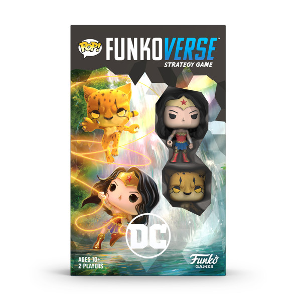 Juego de mesa funkoverse dc edicion 102 wonder woman & cheetah ingles D