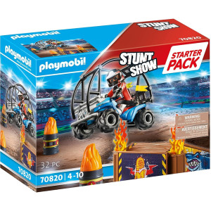 Playmobil starter pack stuntshow quad con rampa de fuego D