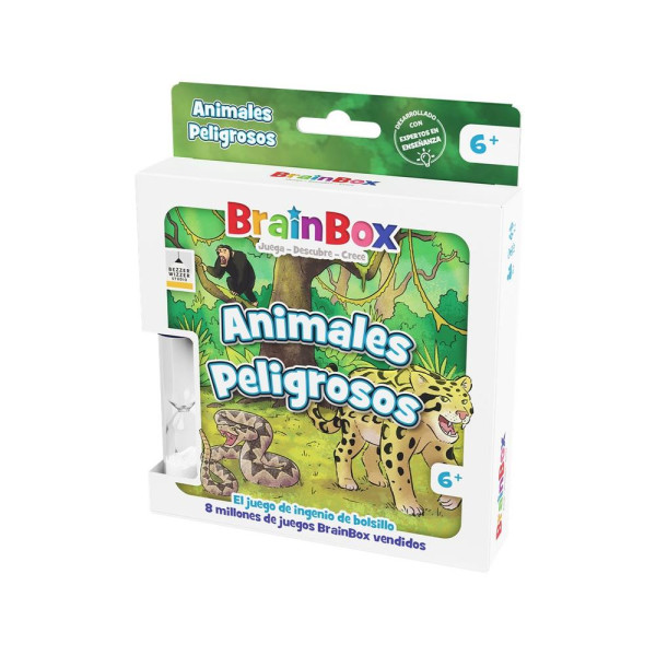 Juego de mesa brainbox pocket animales peligrosos edad recomendada 6 años D