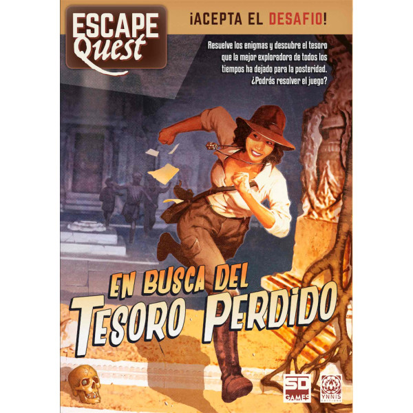 Juego de mesa escape quest 1: en busca del tesoro perdido formato libro pegi 12 D