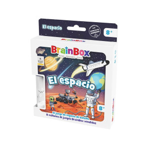 Jogo de tabuleiro Brainbox pocket space recomendado para 8 anos de idade D