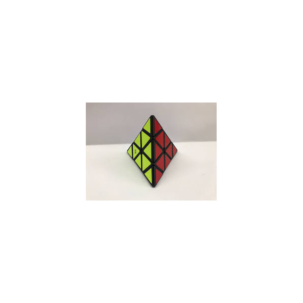 Qiyi qiming pyraminx cubo de rubik bordas pretas D